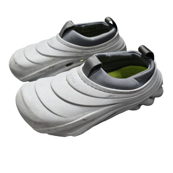 Crocs Echo Storm Shoes Womens 7 Mens 5 Gray Slip On Sneaker Clog Chunky Outdoors - Picture 1 of 7